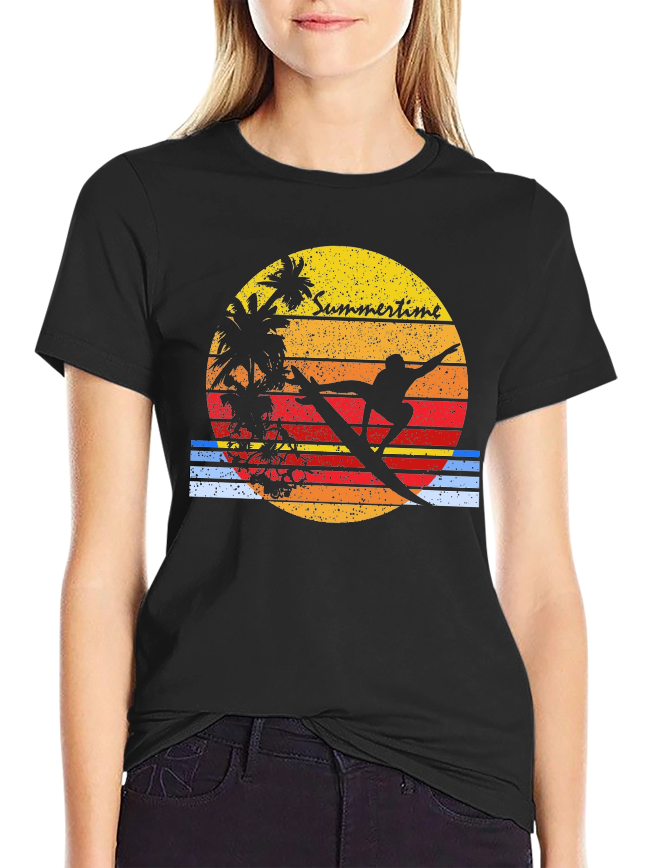 Retro Surfer Tee - Summertime Vibes