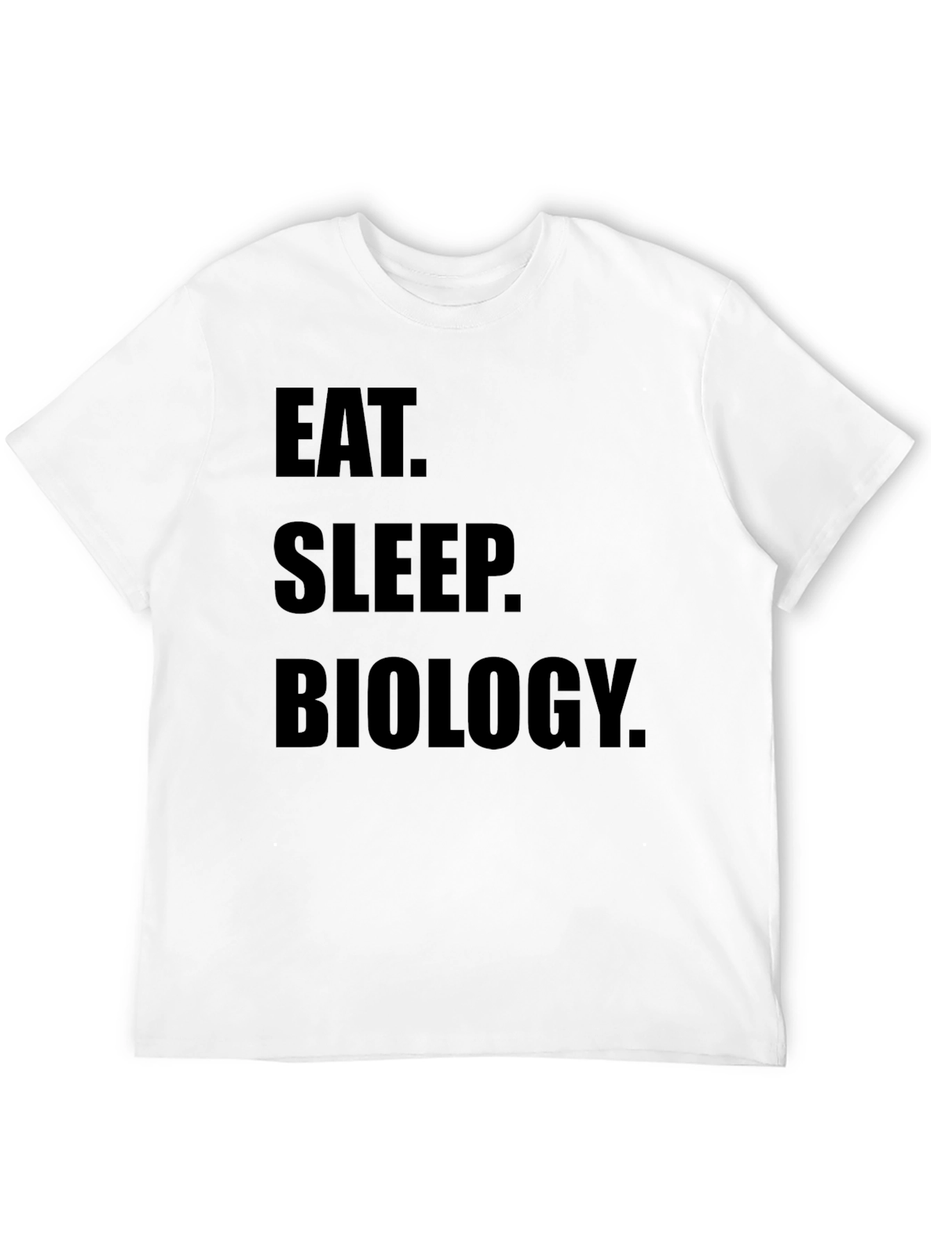 Eat Sleep Biology T-Shirt - Black Cotton Tee