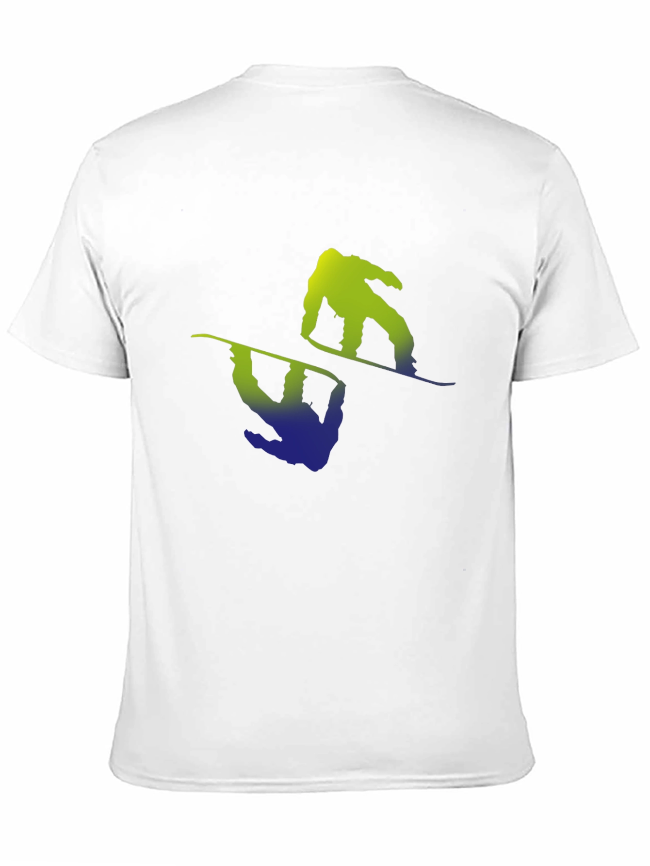 Snowboarder Graphic Tee - Black Cotton Blend Shirt