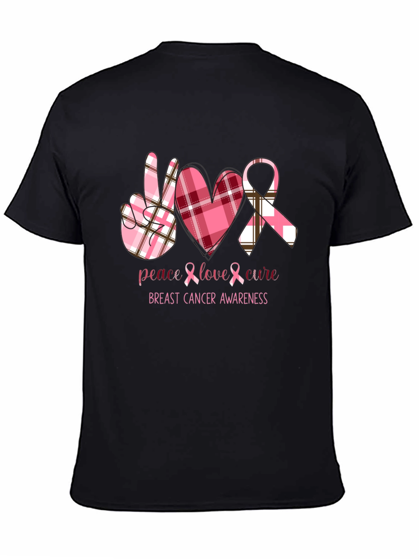 Breast Cancer Awareness Tee - Peace Love Cure