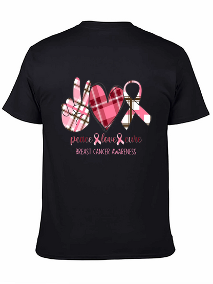Breast Cancer Awareness Tee - Peace Love Cure