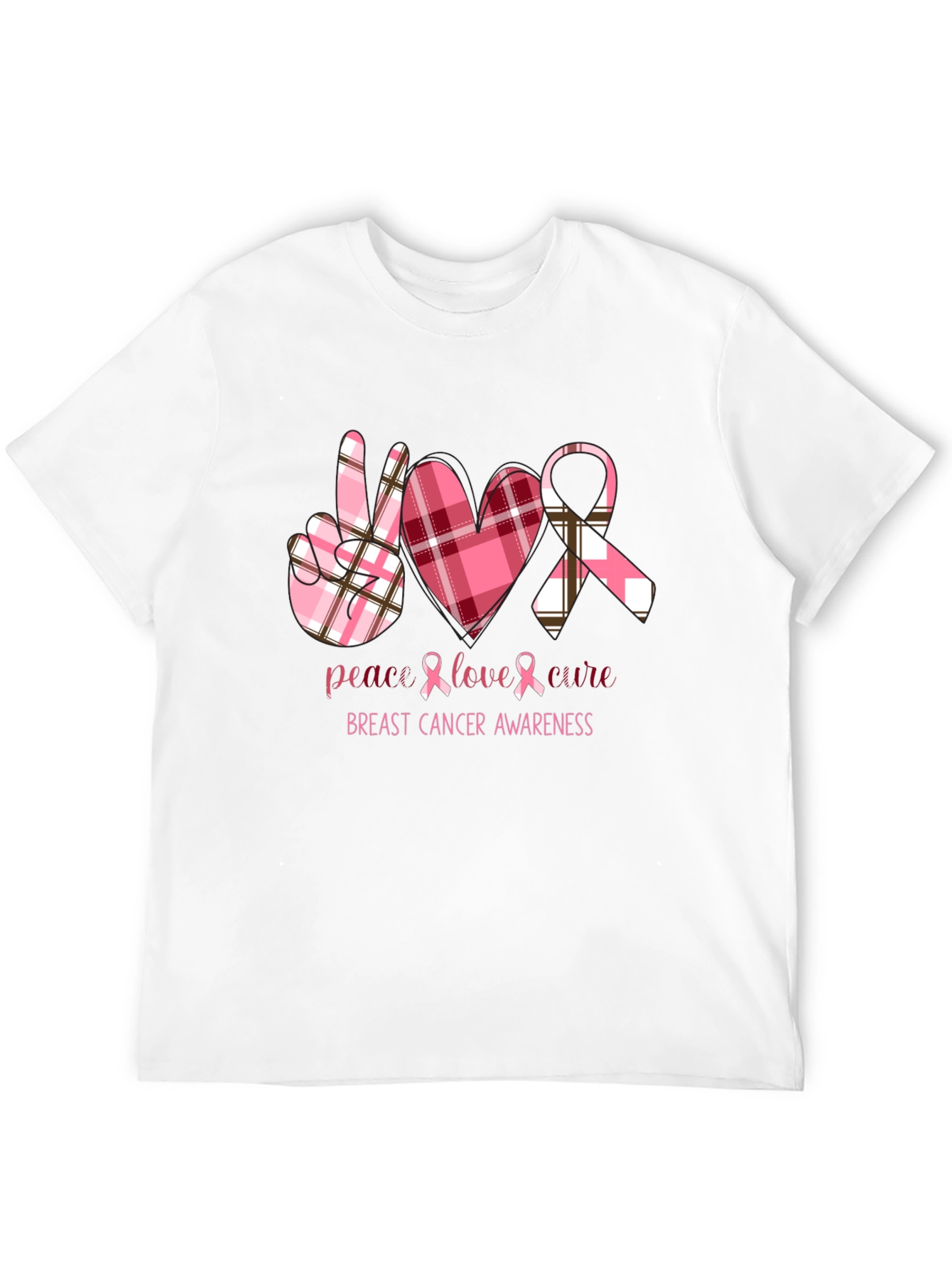 Breast Cancer Awareness Tee - Peace Love Cure