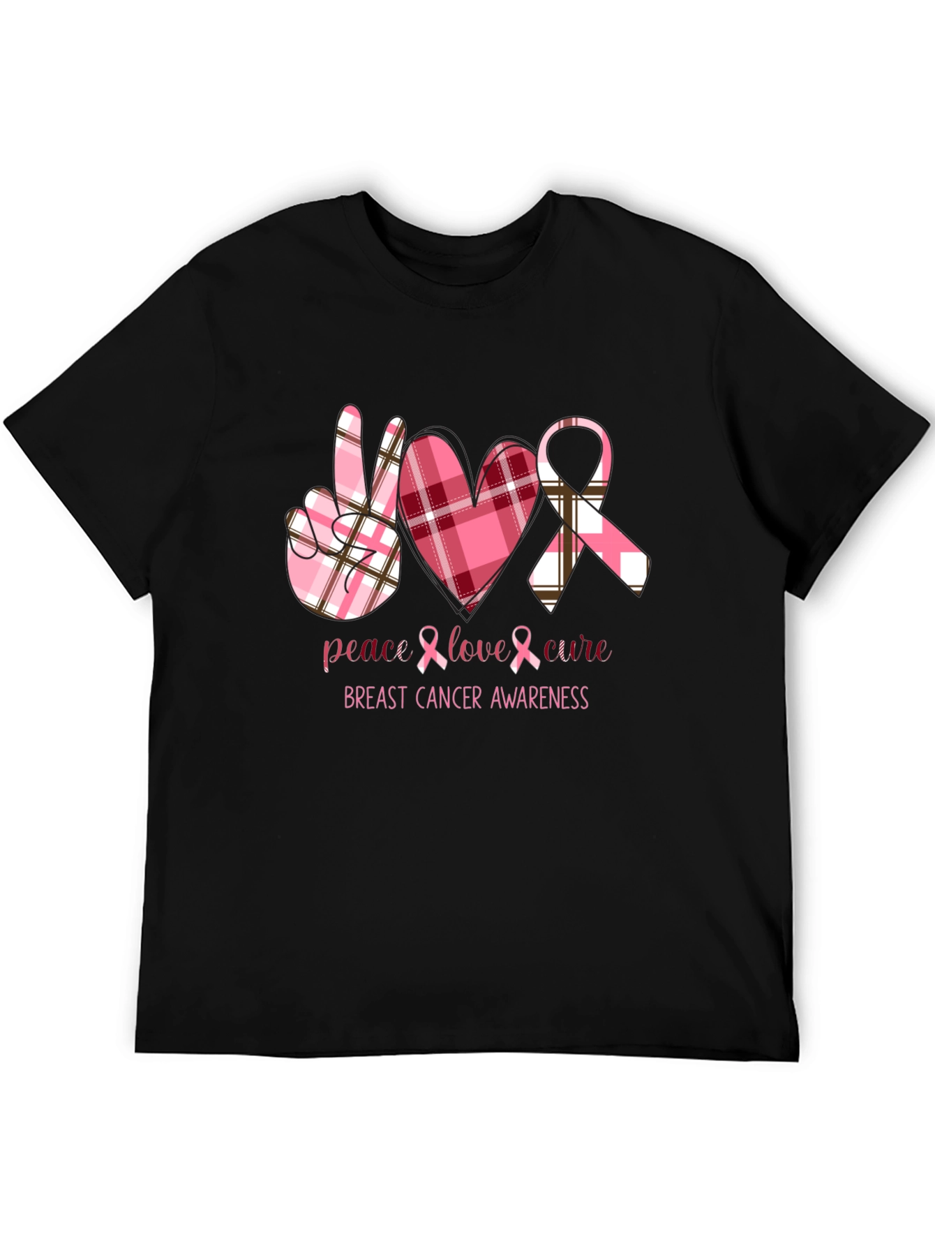 Breast Cancer Awareness Tee - Peace Love Cure