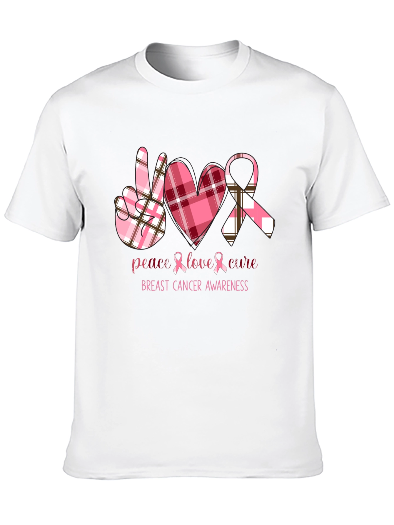 Breast Cancer Awareness Tee - Peace Love Cure