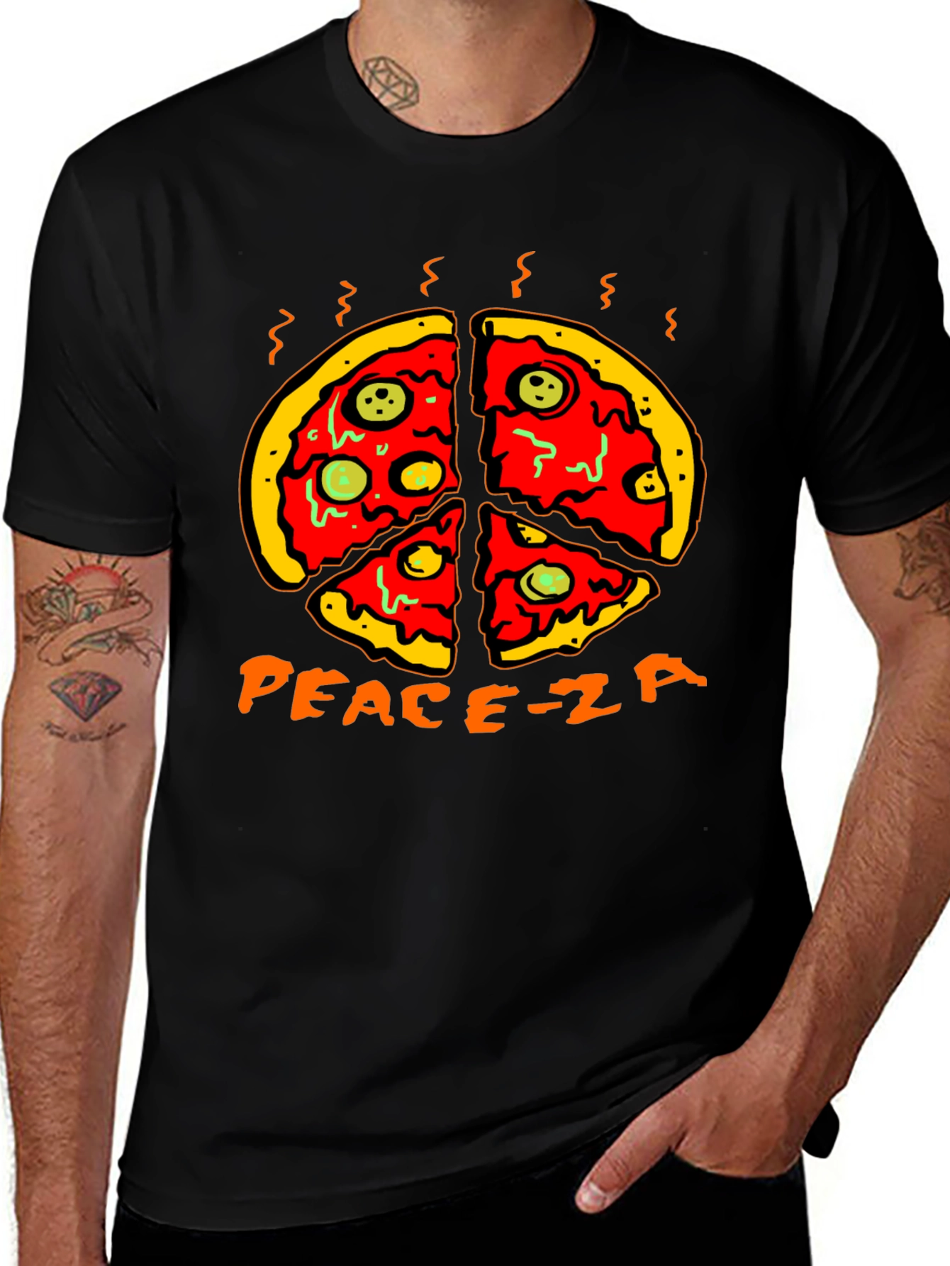 Peace-za Pizza Graphic Tee