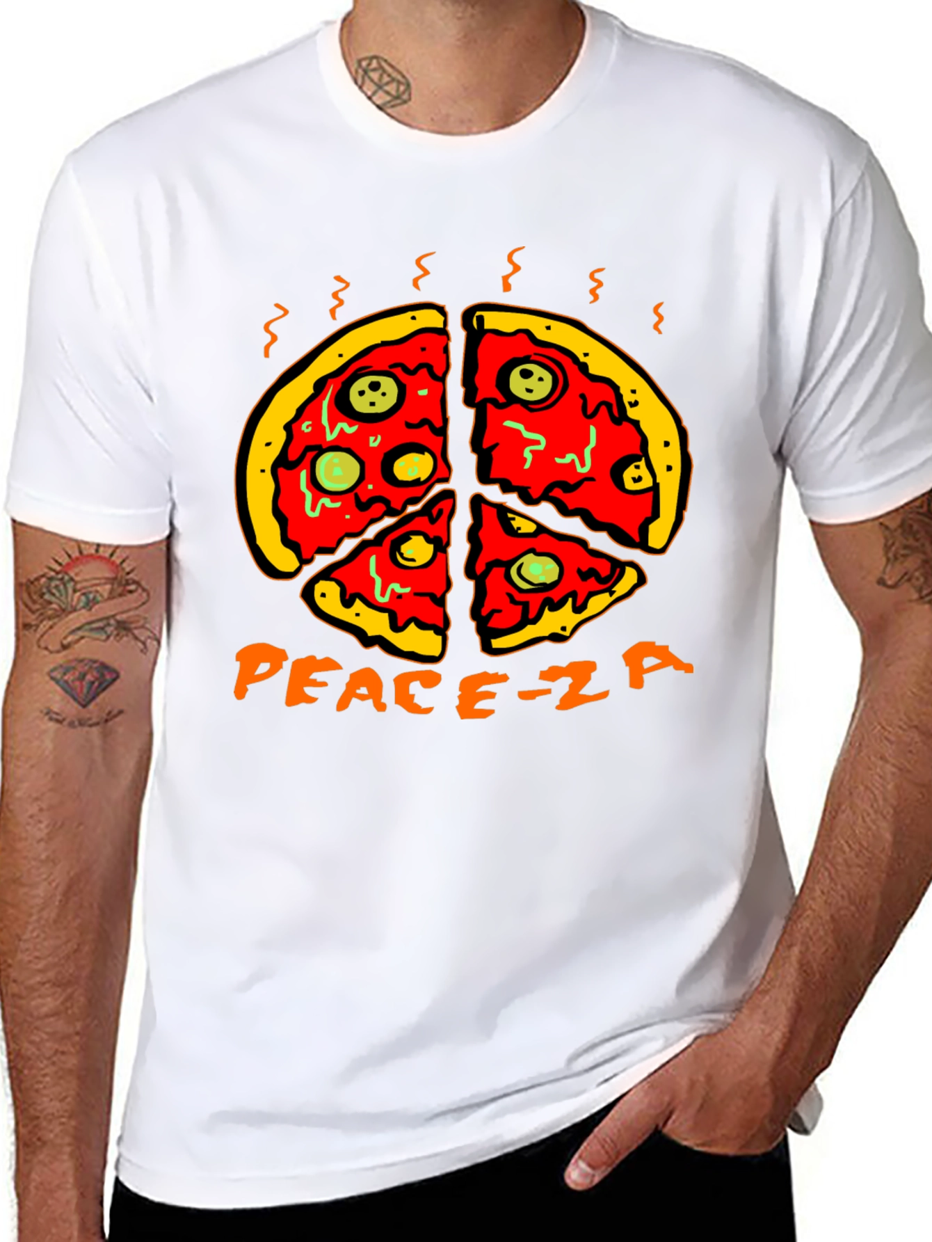 Peace-za Pizza Graphic Tee