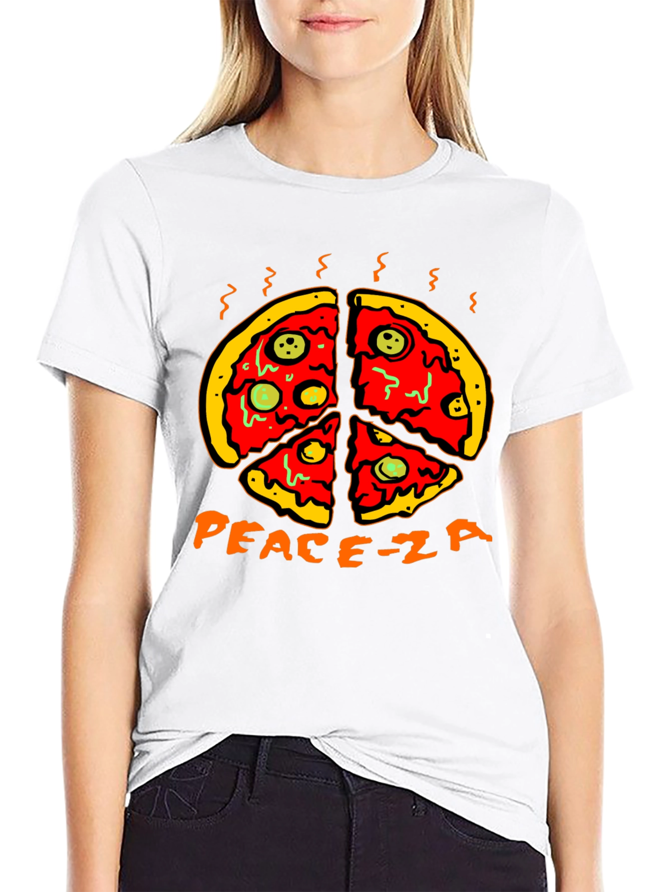 Peace-za Pizza Graphic Tee
