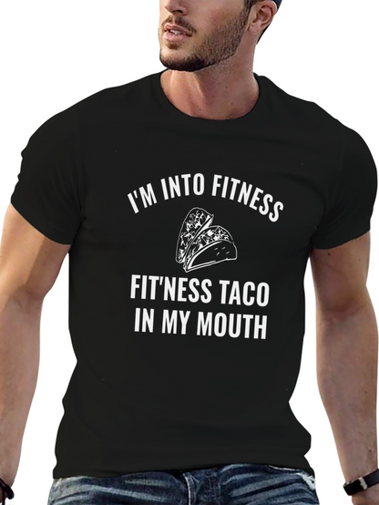 Fitness Taco Graphic Tee - Funny Workout Shirt