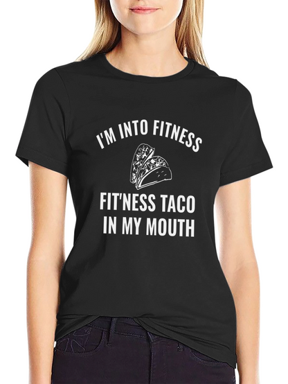 Fitness Taco Graphic Tee - Funny Workout Shirt