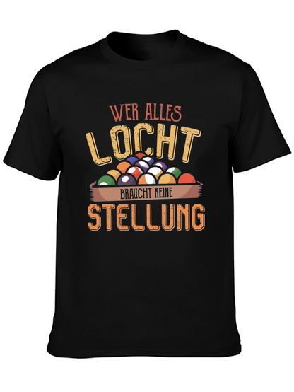 Wer Alles Locht Billiard Graphic T-Shirt