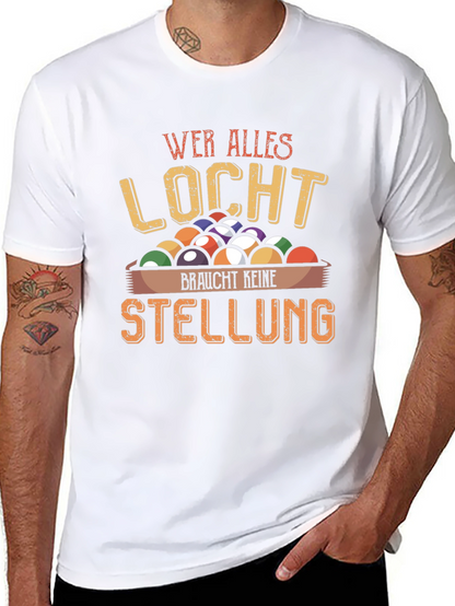 Wer Alles Locht Billiard Graphic T-Shirt