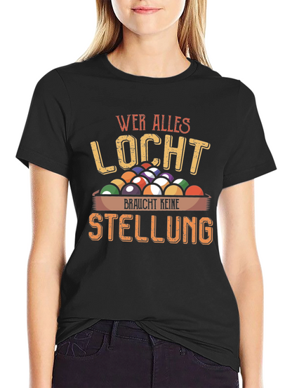 Wer Alles Locht Billiard Graphic T-Shirt