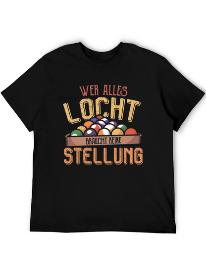 Wer Alles Locht Billiard Graphic T-Shirt