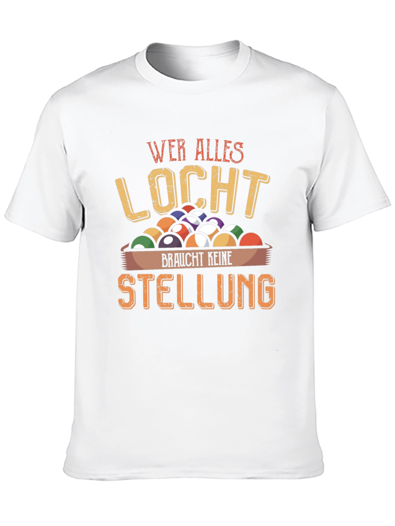 Wer Alles Locht Billiard Graphic T-Shirt