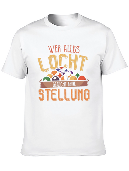 Wer Alles Locht Billiard Graphic T-Shirt