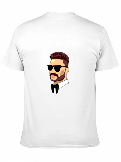 Cool Cartoon Man Black T-Shirt