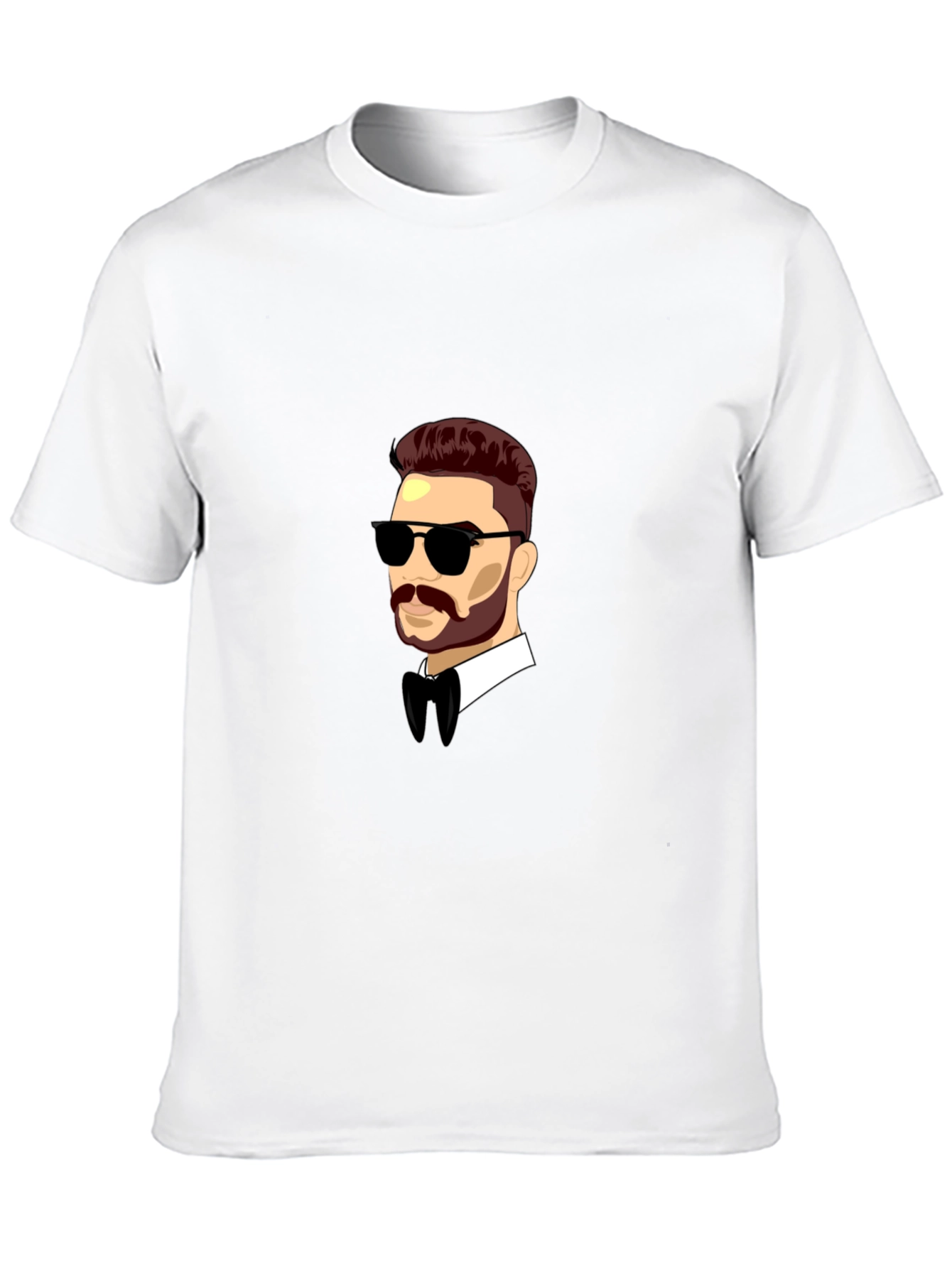 Cool Cartoon Man Black T-Shirt