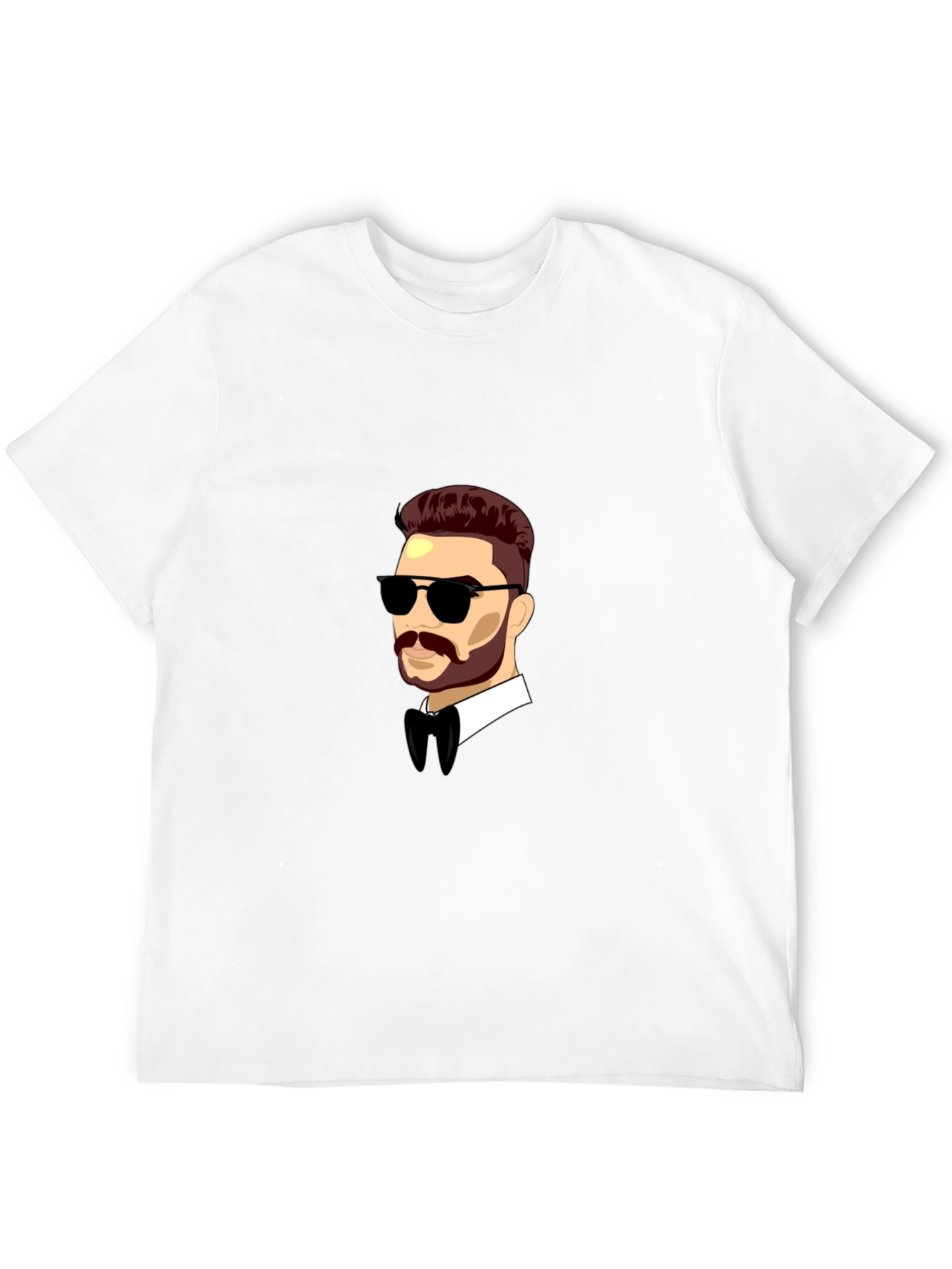 Cool Cartoon Man Black T-Shirt