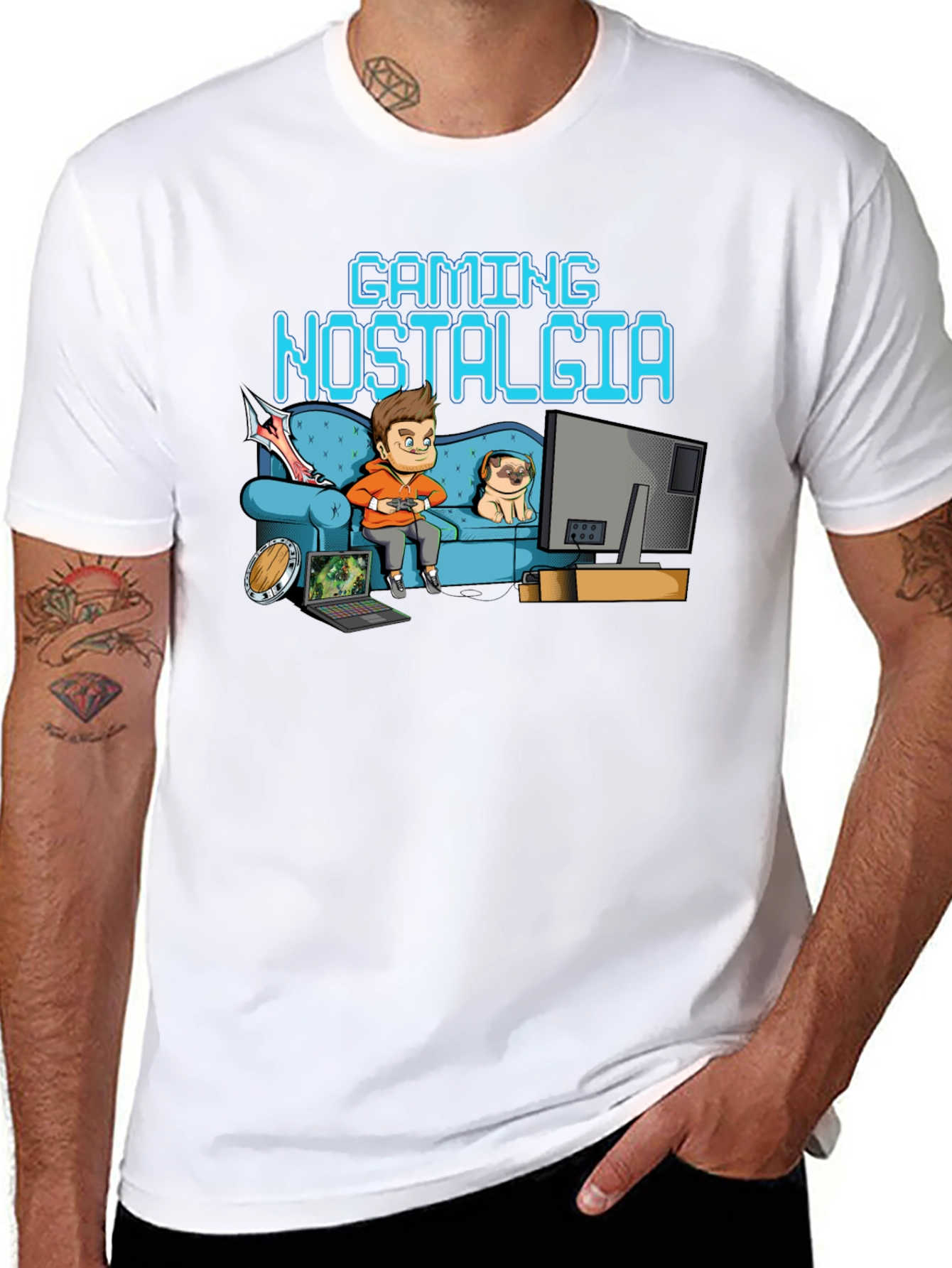 Gaming Nostalgia Black T-Shirt