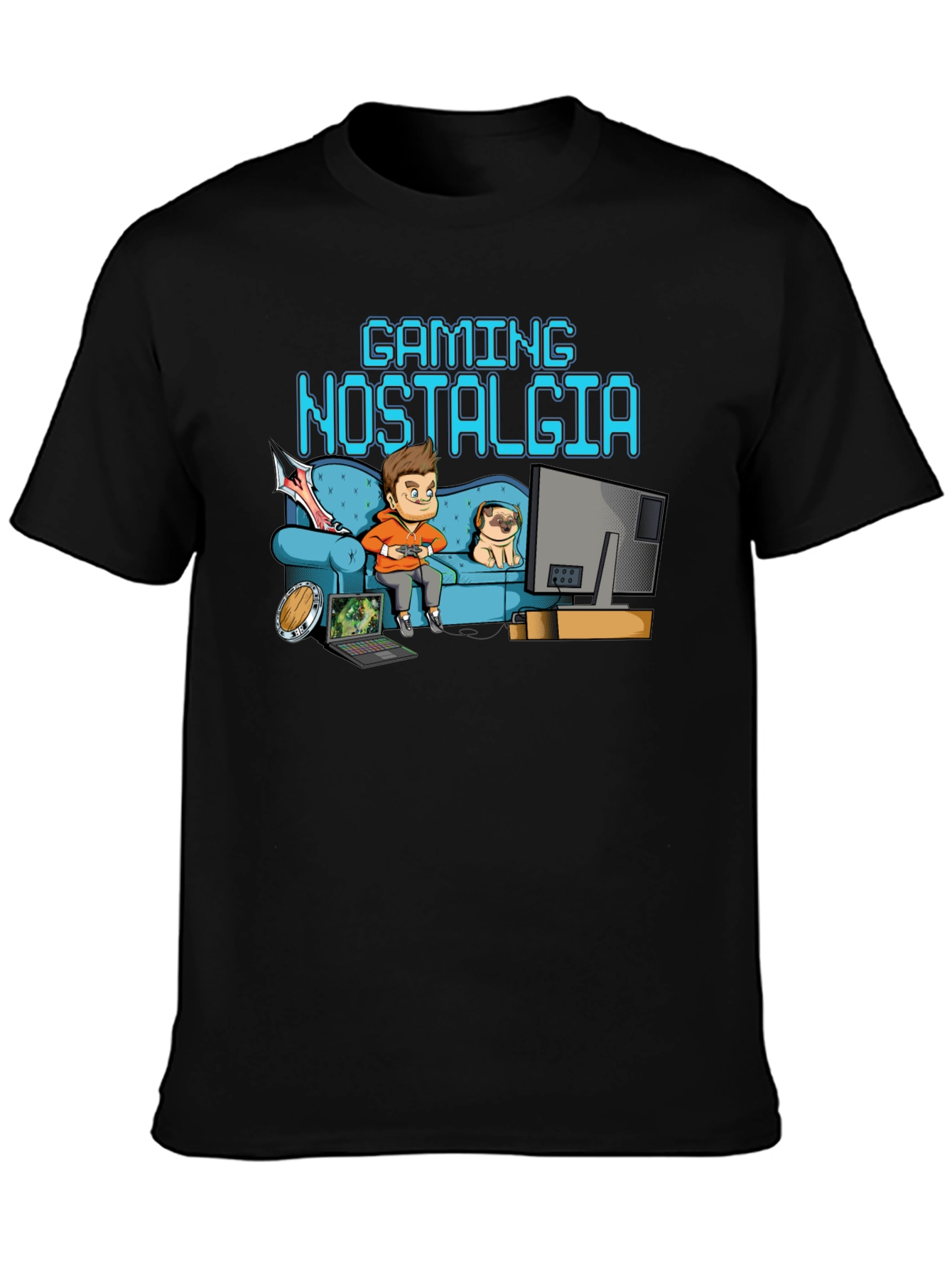Gaming Nostalgia Black T-Shirt