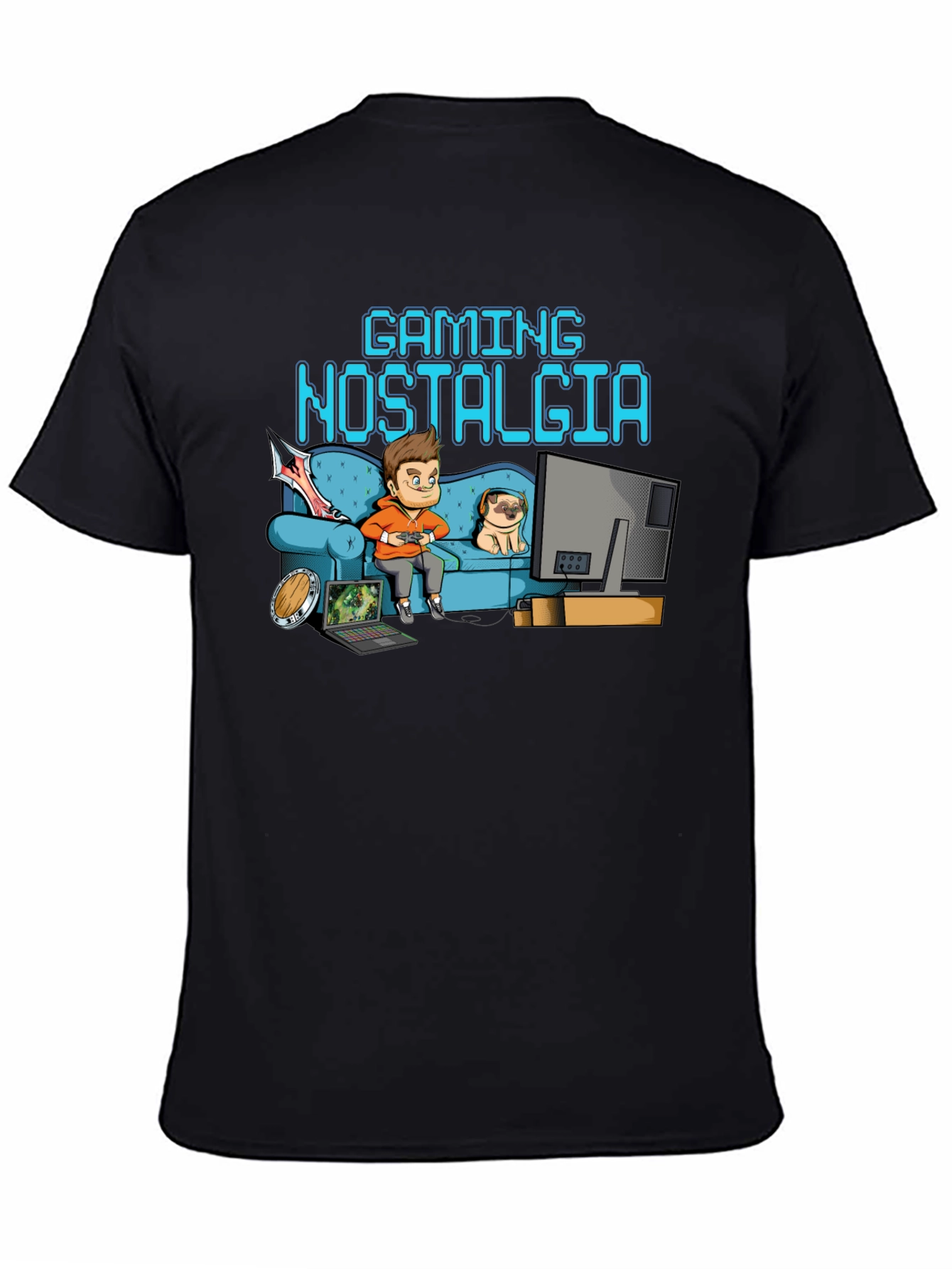Gaming Nostalgia Black T-Shirt
