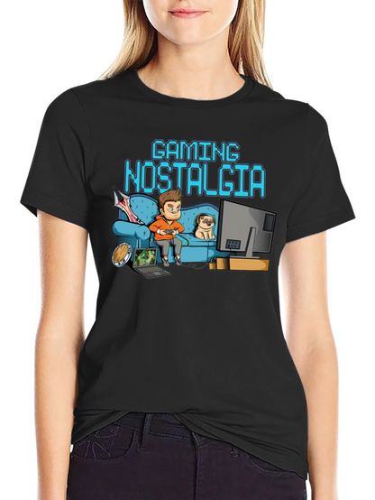 Gaming Nostalgia Black T-Shirt