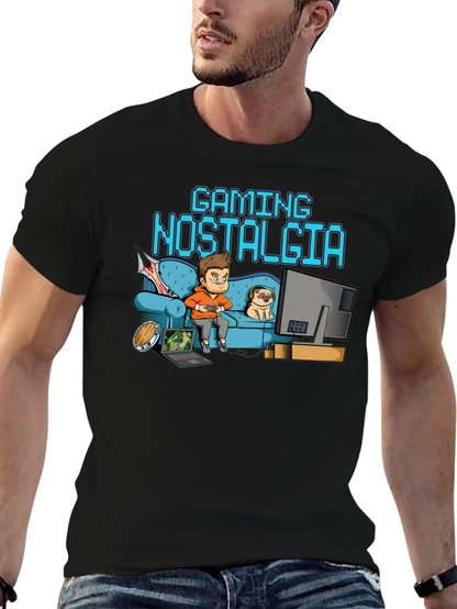 Gaming Nostalgia Black T-Shirt