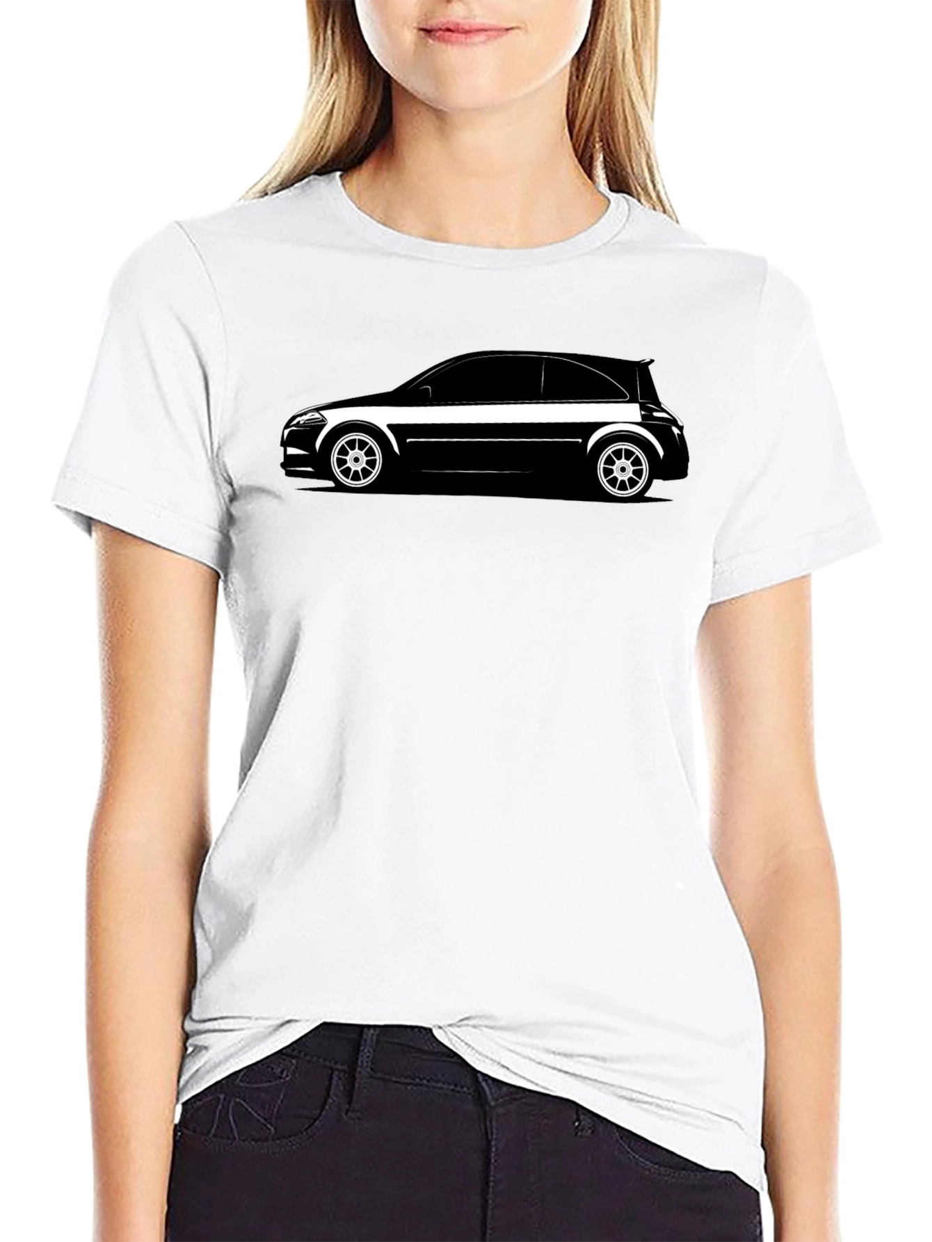 Sleek Black Car Graphic Tee