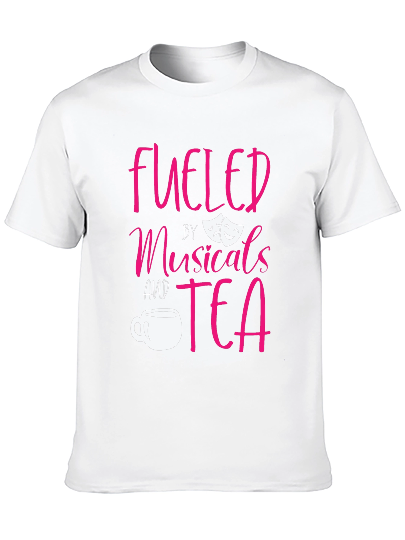 Fueled by Musicals and Tea Black T-Shirt