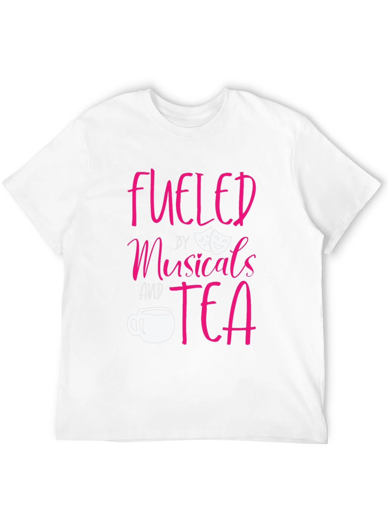 Fueled by Musicals and Tea Black T-Shirt