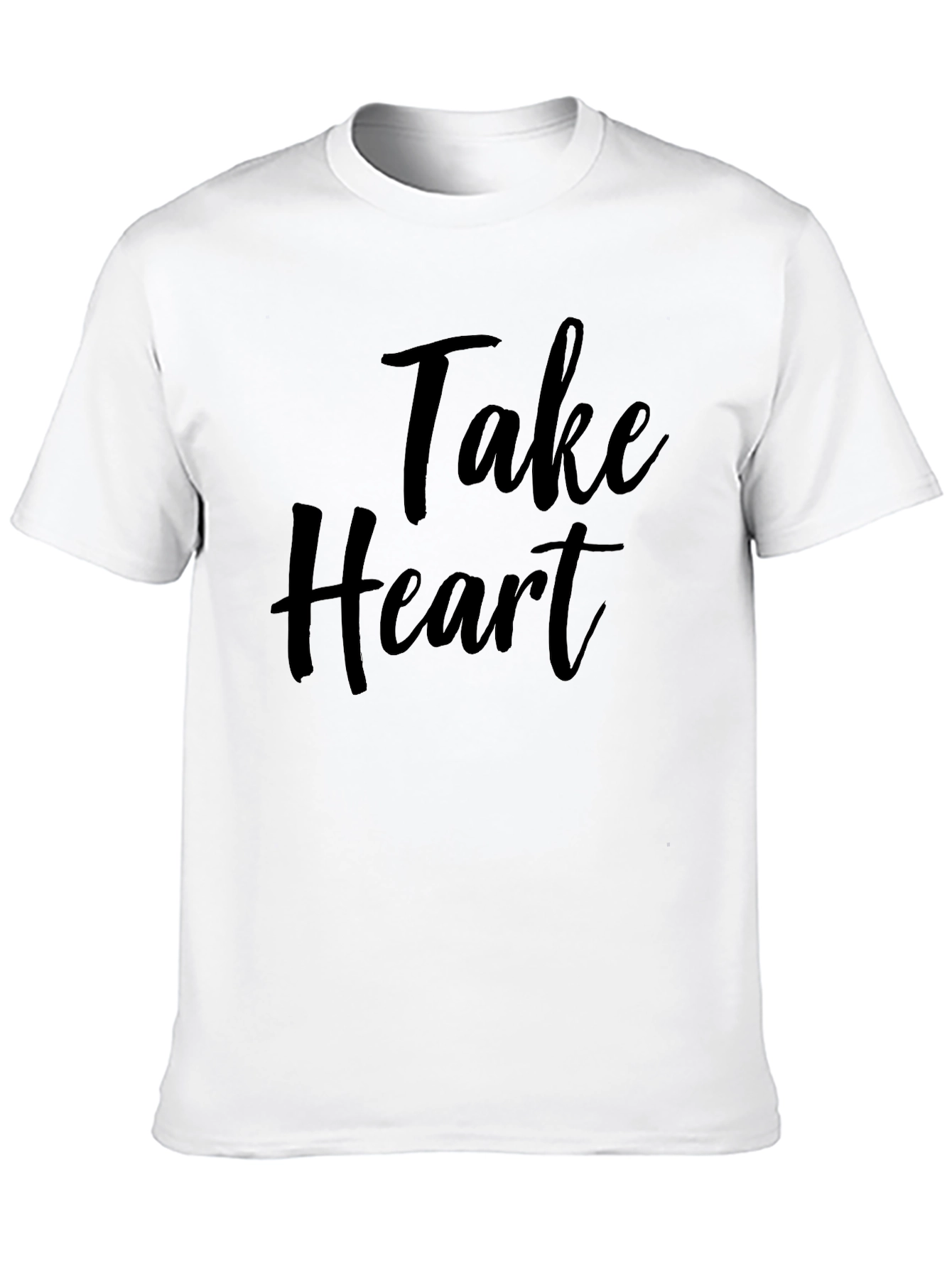 Take Heart Black Graphic Tee - Stylish Comfort