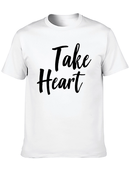 Take Heart Black Graphic Tee - Stylish Comfort