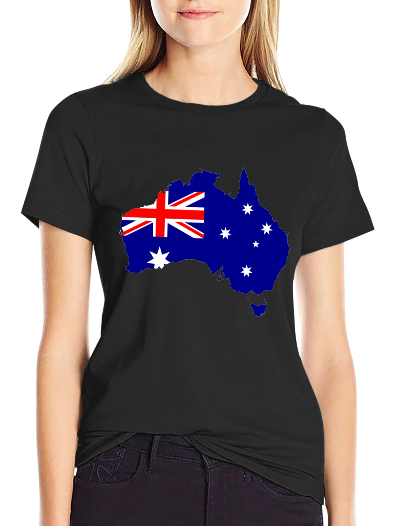 Australia Map Flag Graphic T-Shirt