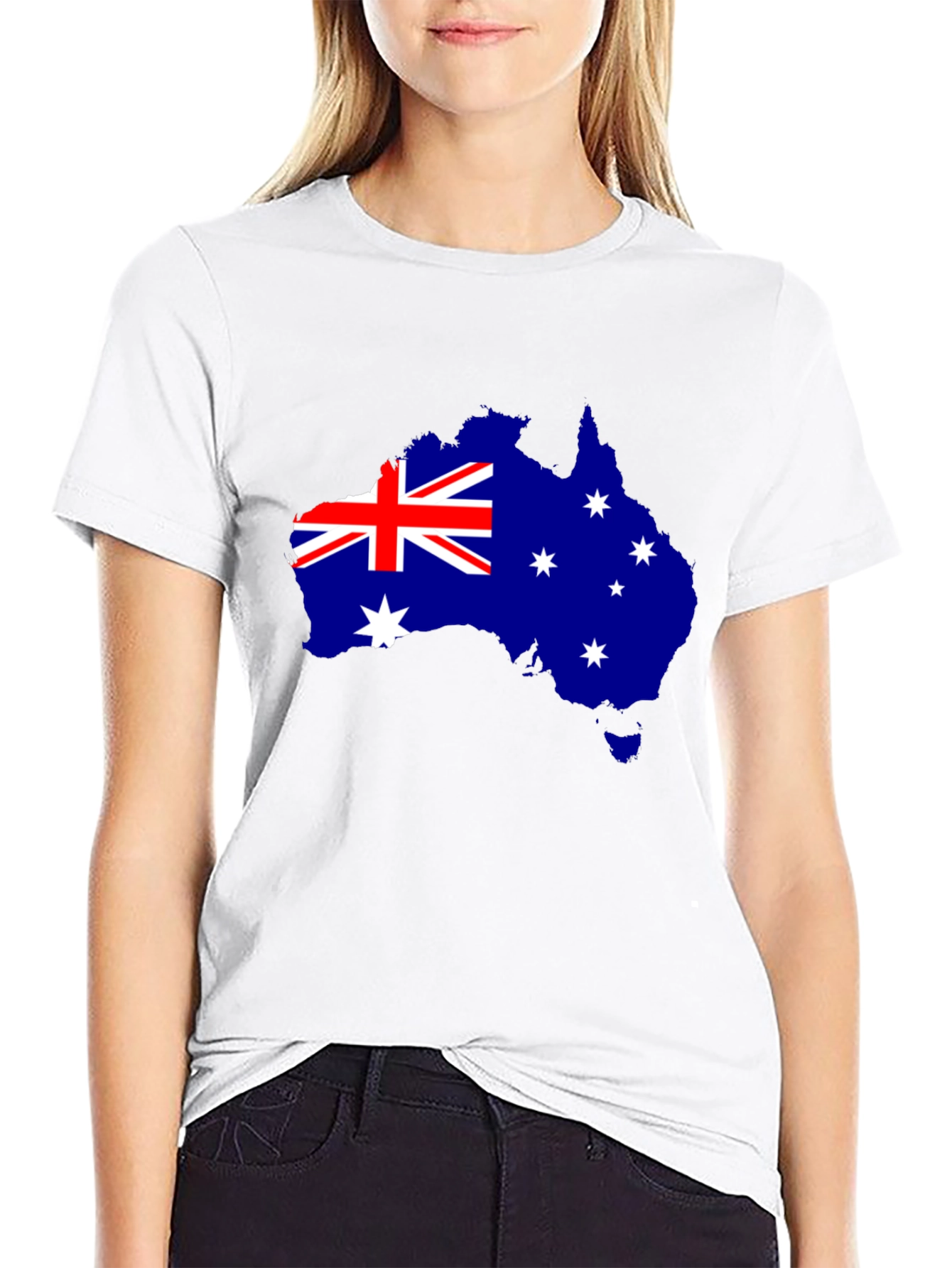 Australia Map Flag Graphic T-Shirt