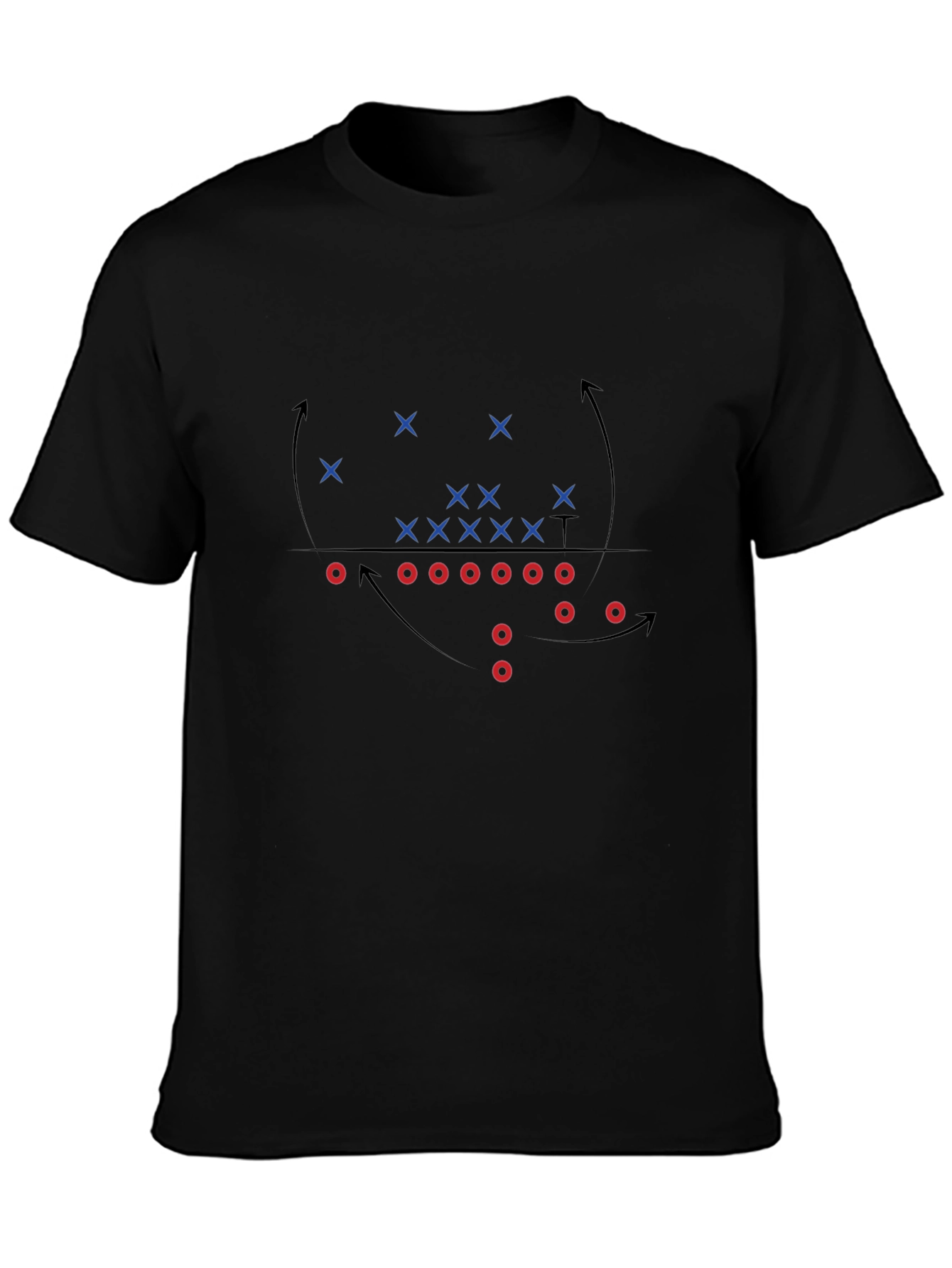Football Play T-Shirt - Black