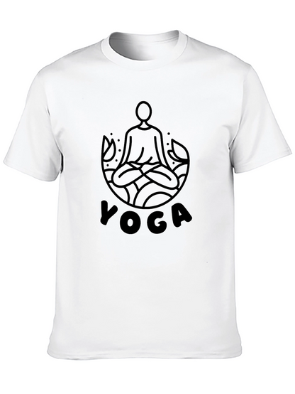 Yoga Graphic Black T-Shirt