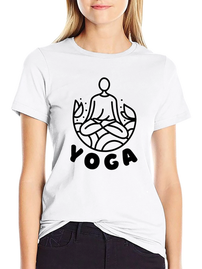 Yoga Graphic Black T-Shirt