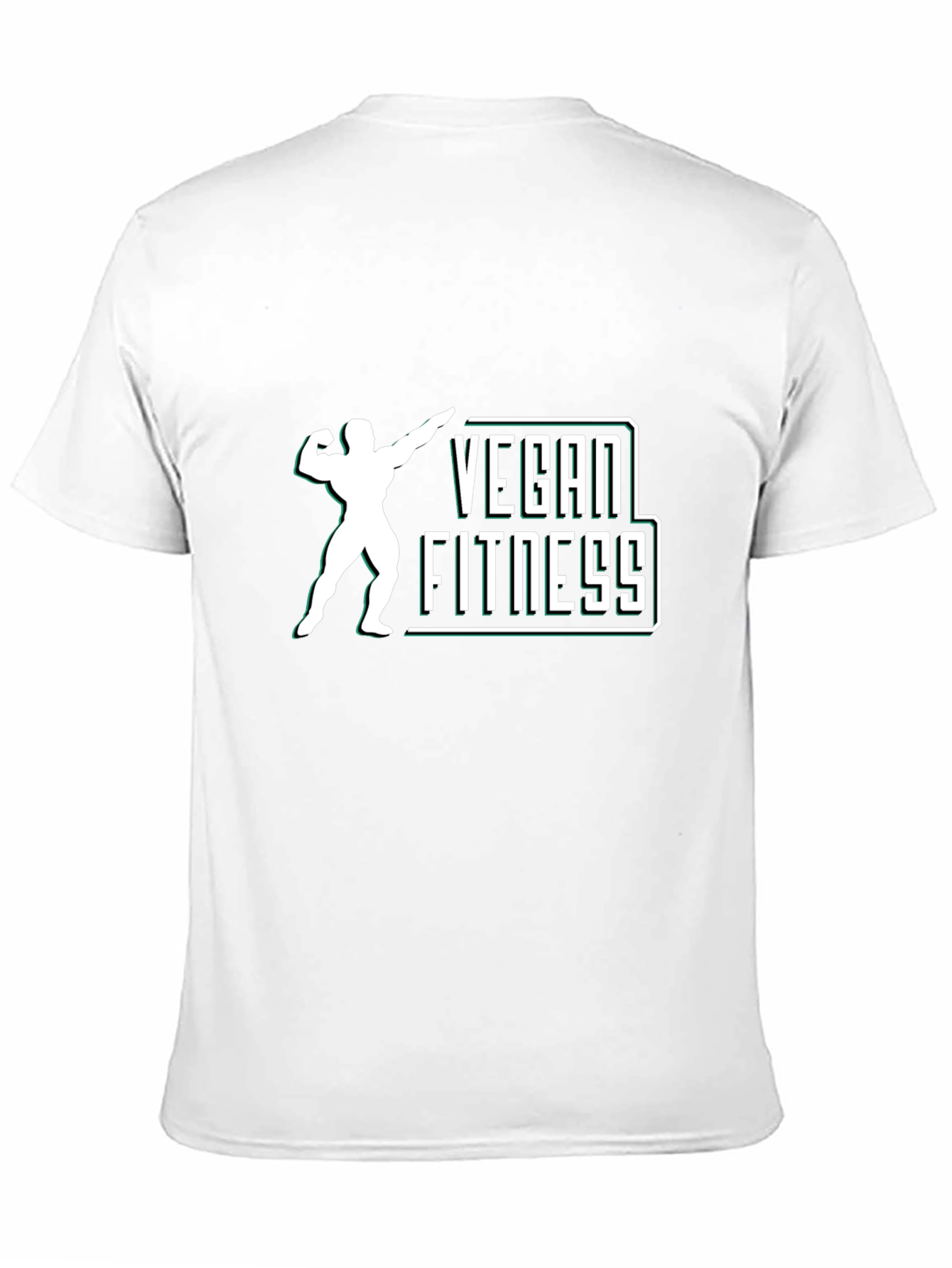 Vegan Fitness Graphic T-Shirt - Black