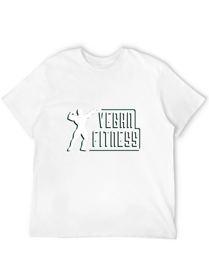 Vegan Fitness Graphic T-Shirt - Black