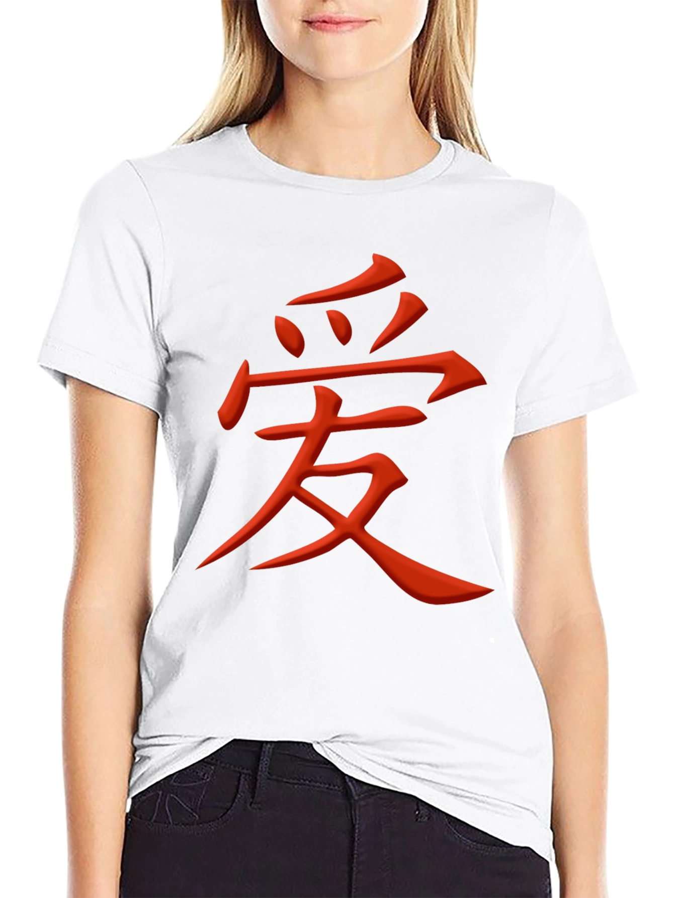 Love Kanji Graphic Tee - Black