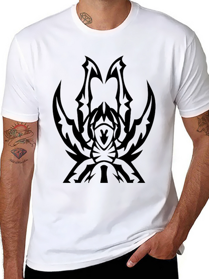 Tribal Spider Graphic Black T-Shirt