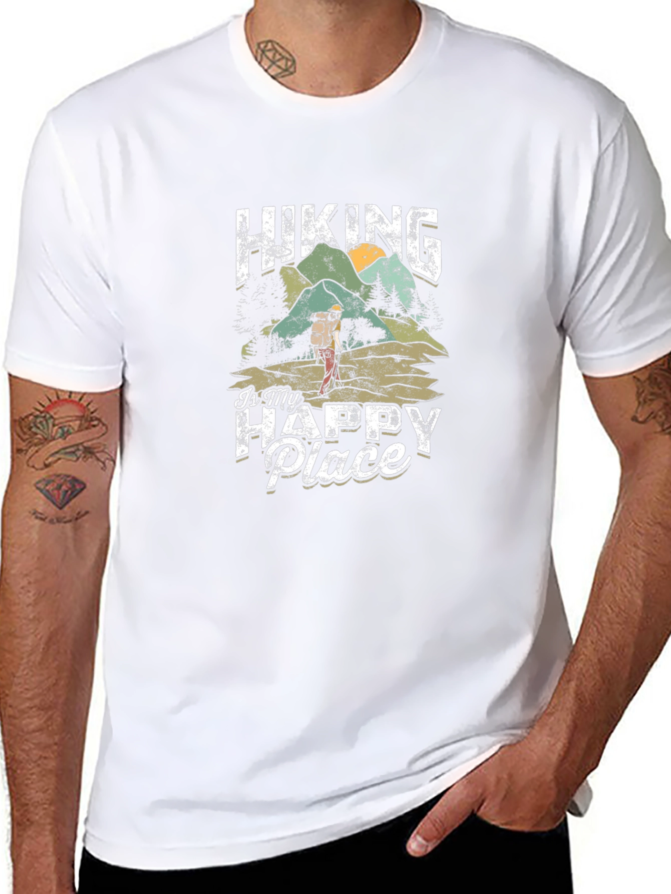 Hiking Is My Happy Place Graphic Tee