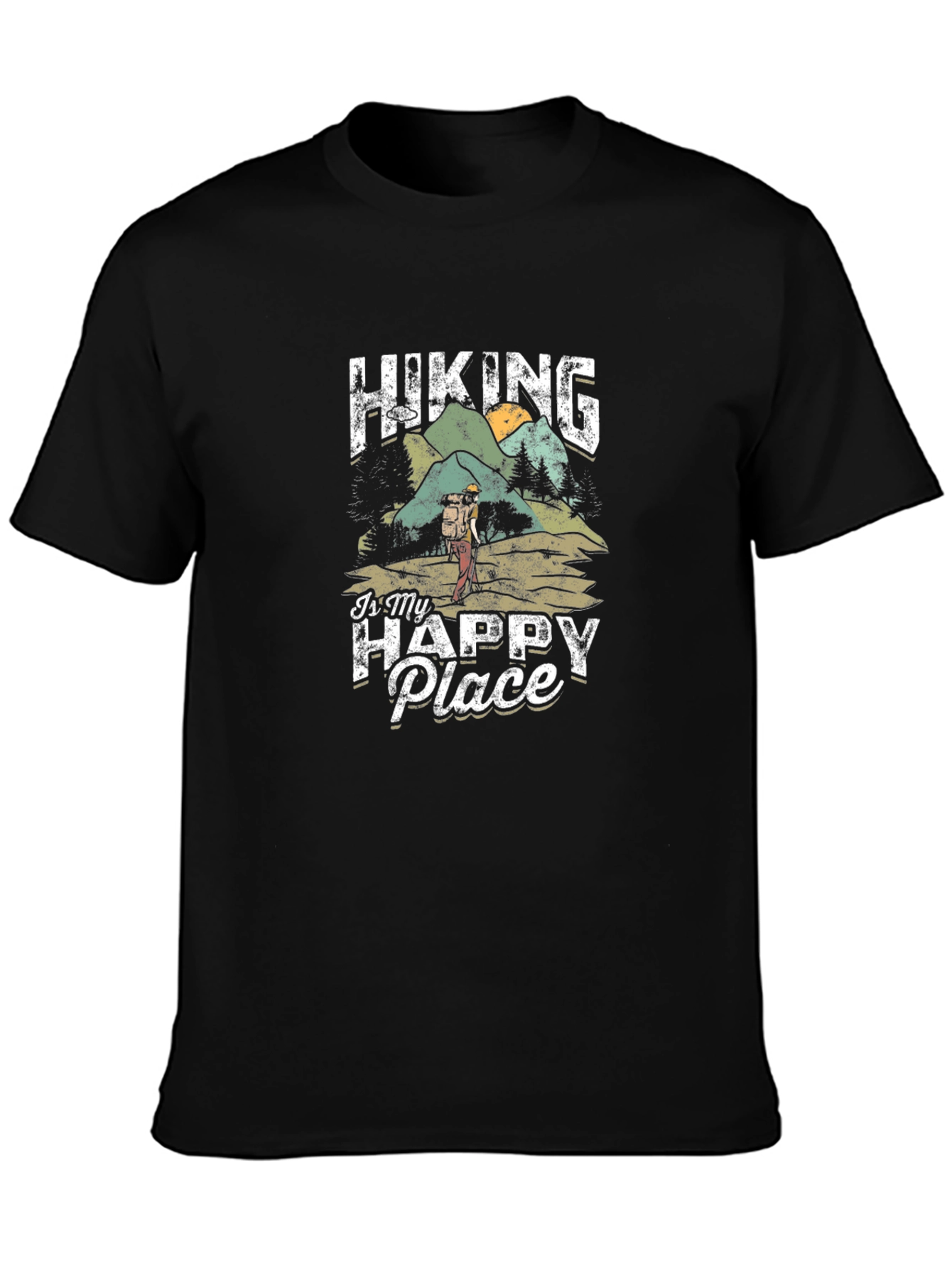 Hiking Is My Happy Place Graphic Tee