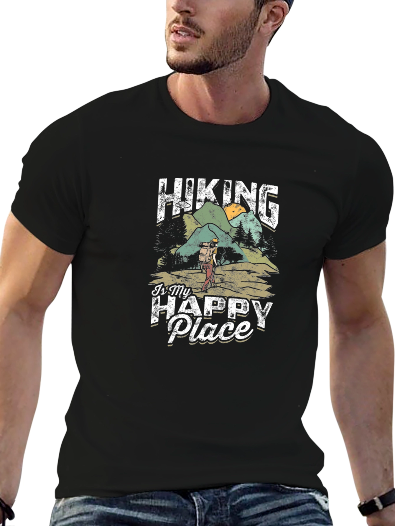 Hiking Is My Happy Place Graphic Tee
