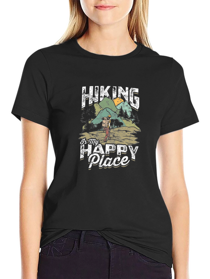 Hiking Is My Happy Place Graphic Tee