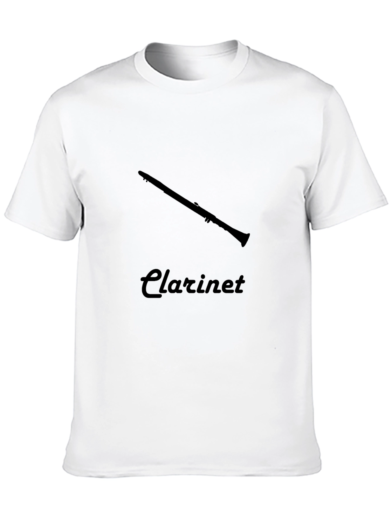 Clarinet Graphic Tee - Black Cotton Shirt