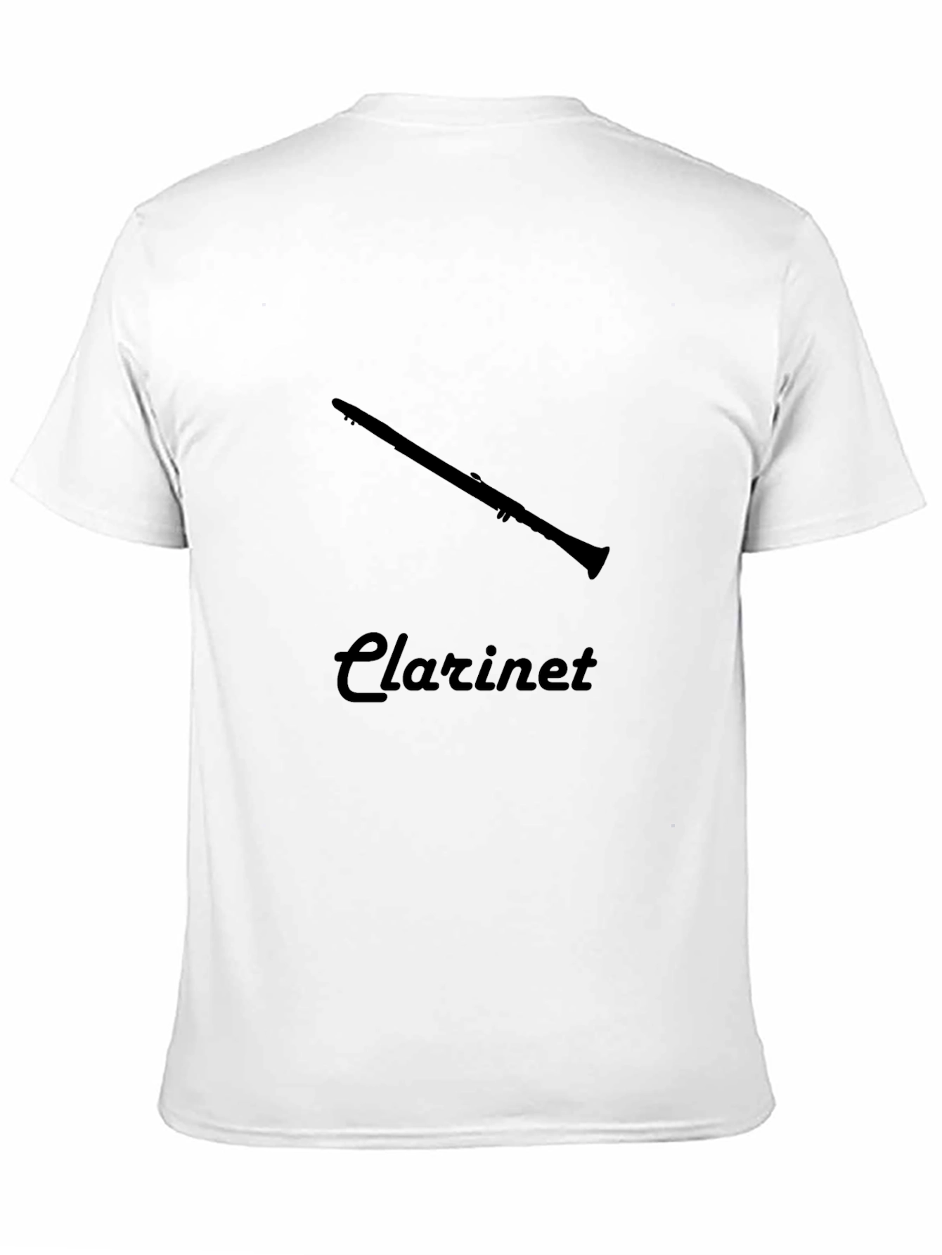 Clarinet Graphic Tee - Black Cotton Shirt