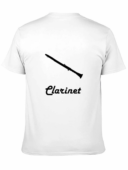 Clarinet Graphic Tee - Black Cotton Shirt