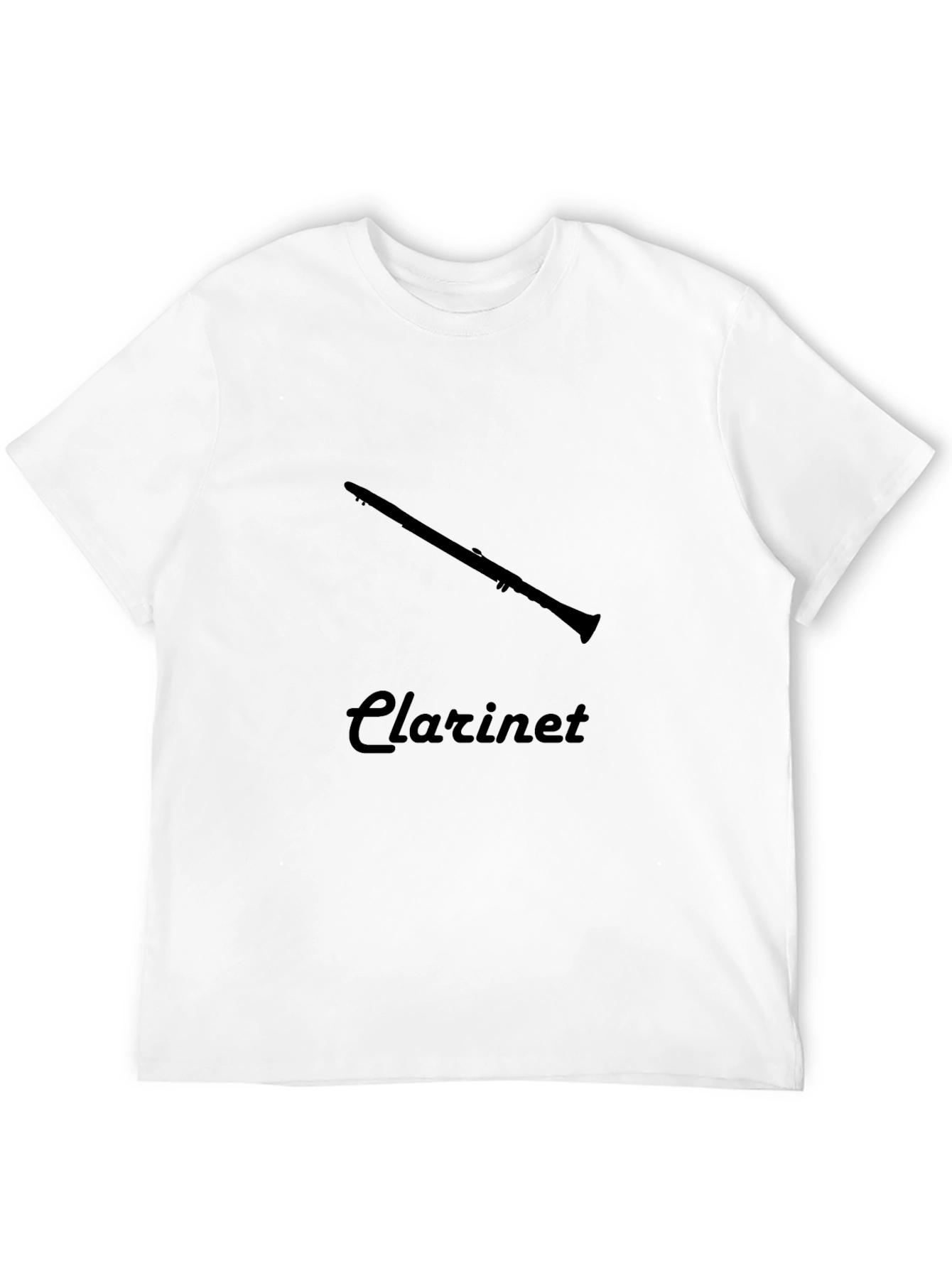 Clarinet Graphic Tee - Black Cotton Shirt