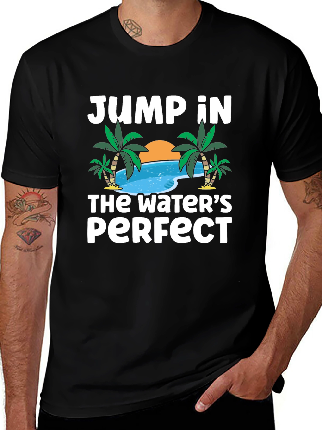 Jump In The Waters Perfect T-Shirt - Summer Fun